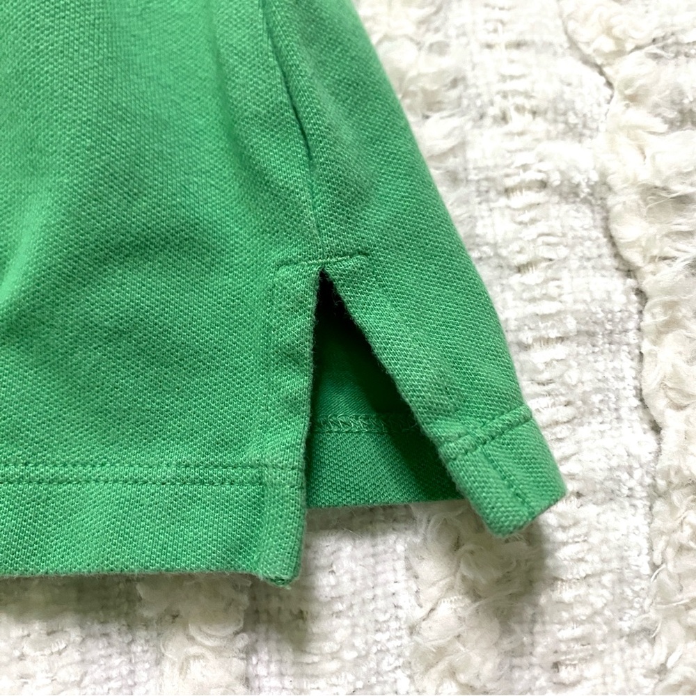 TOMMY HILFIGER Green Embroidered Logo Collard Polo - Picture 5 of 7